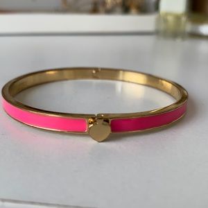 Kate Spade pink bracelet! So cute, just don’t wear it much anymore.